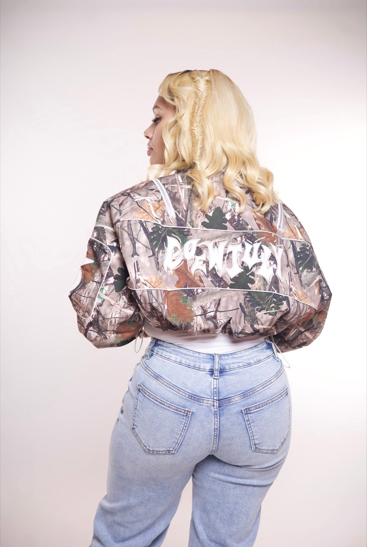 Coew July Camo Bomber Jacket