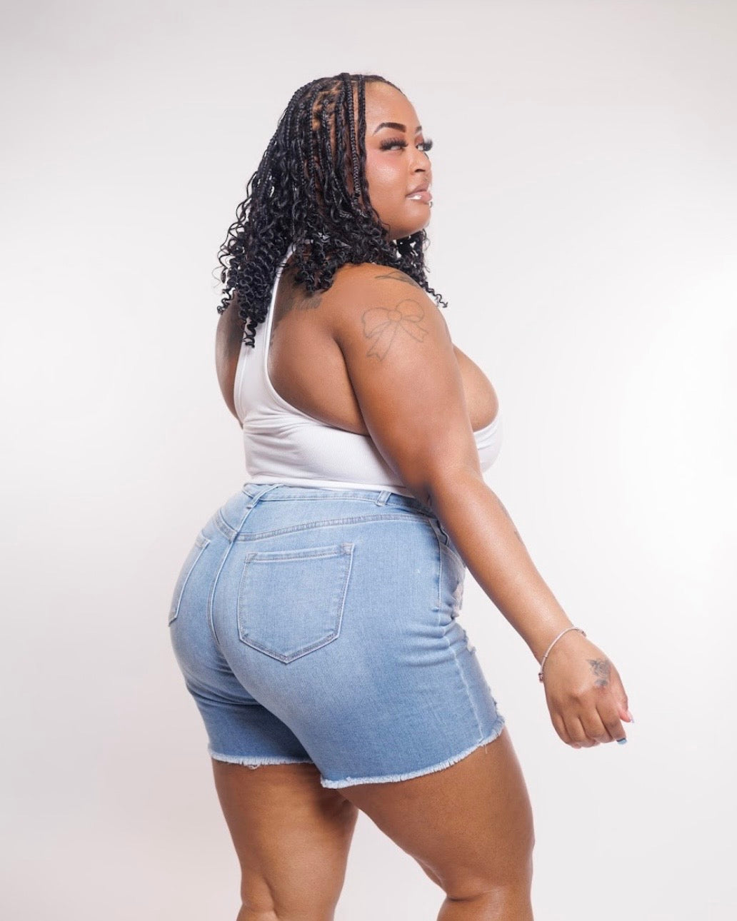 Ripped and Sassy Denim Shorts