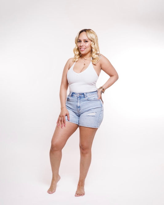Baddie with Class Denim Shorts