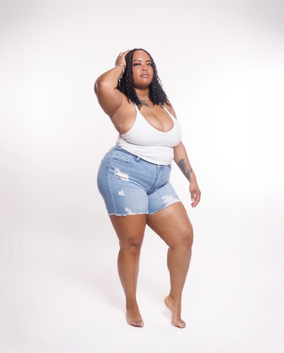 Ripped and Sassy Denim Shorts